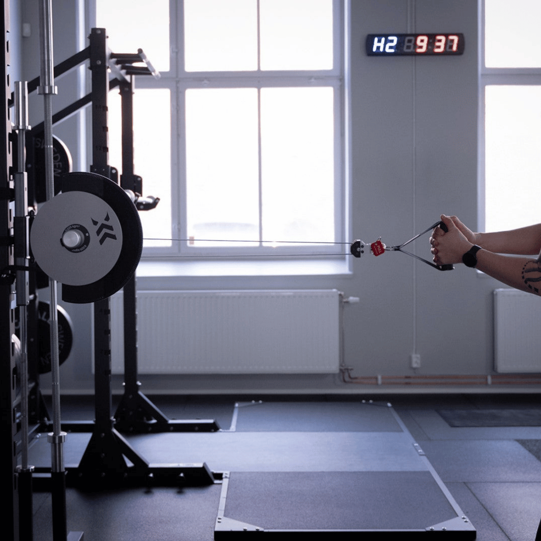 kPulley Core System for cable-based flywheel training and strength conditioning
