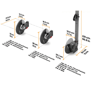 kPulley Core System for cable-based flywheel training and strength conditioning