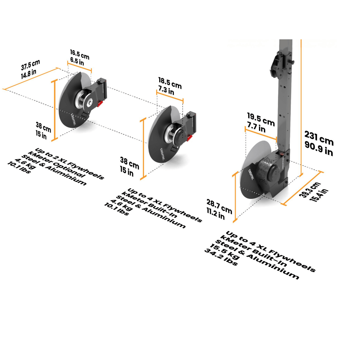 kPulley Core System for cable-based flywheel training and strength conditioning