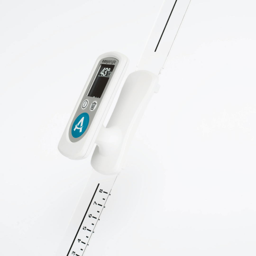 EasyAngle digital goniometer for joint range of motion measurement and rehabilitation assessment