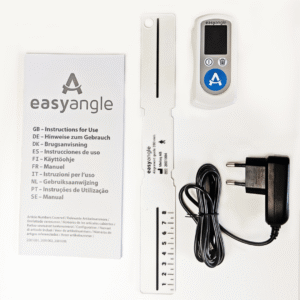 EasyAngle digital goniometer for joint range of motion measurement and rehabilitation assessment
