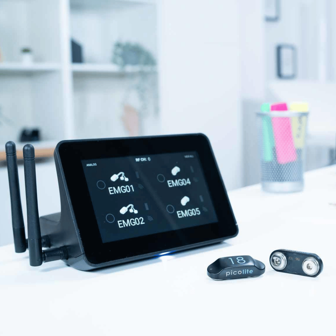 Picolite EMG sensor for muscle activity measurement and performance analysis
