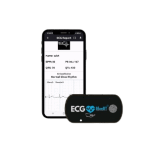 ECG BlueBT wireless ECG device for cardiac monitoring and sports testing