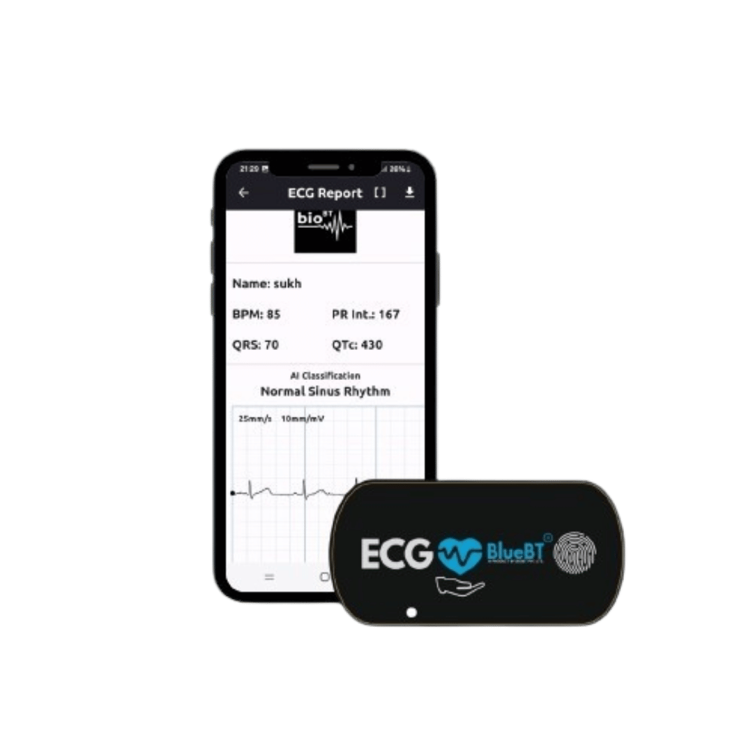 ECG BlueBT wireless ECG device for cardiac monitoring and sports testing