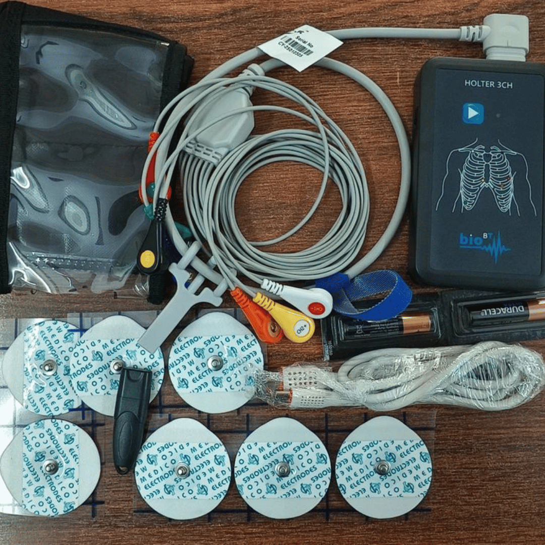 Holter 3Ch three-channel ECG Holter monitor for cardiac rhythm recording