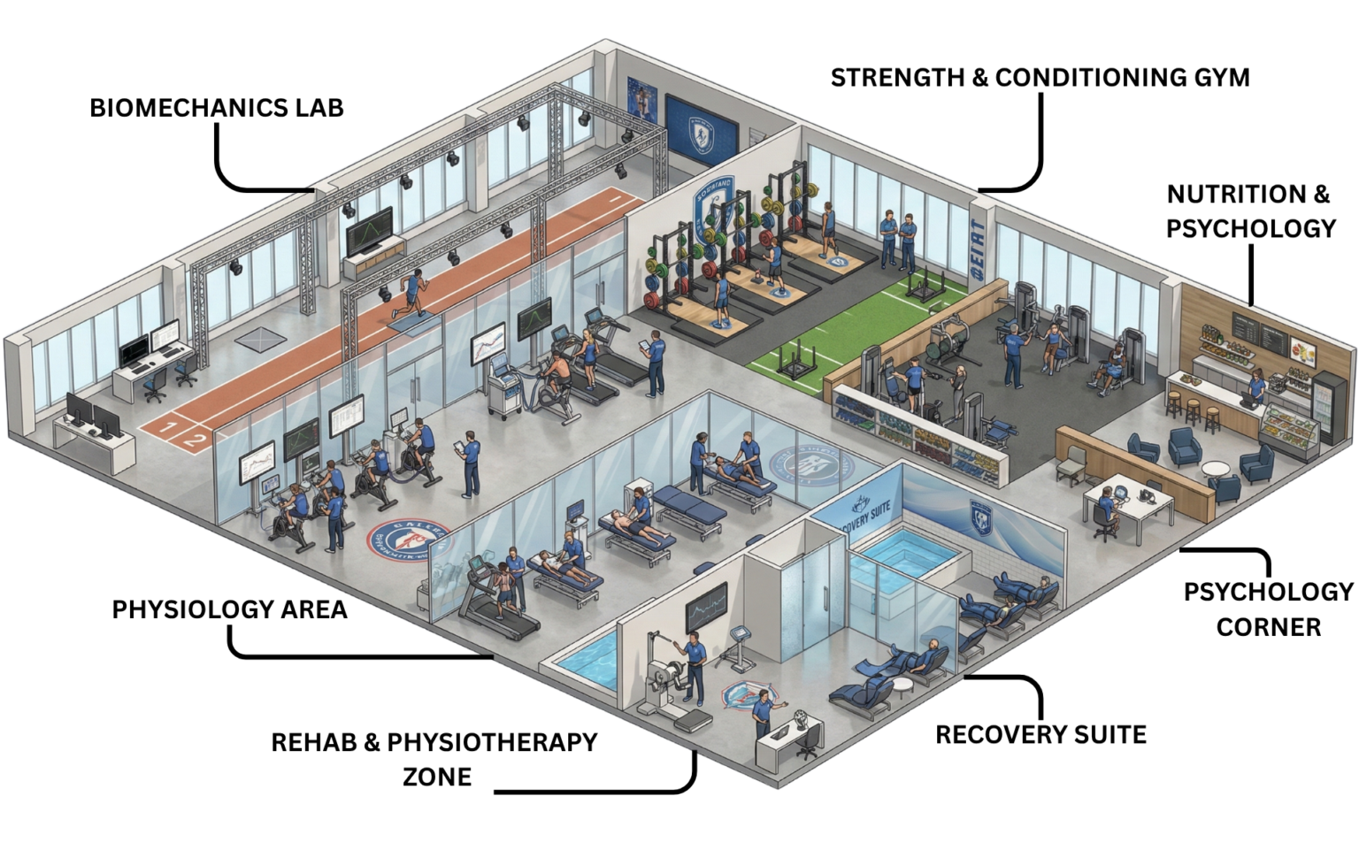 High Performance Centre supplier equipping sports science facility