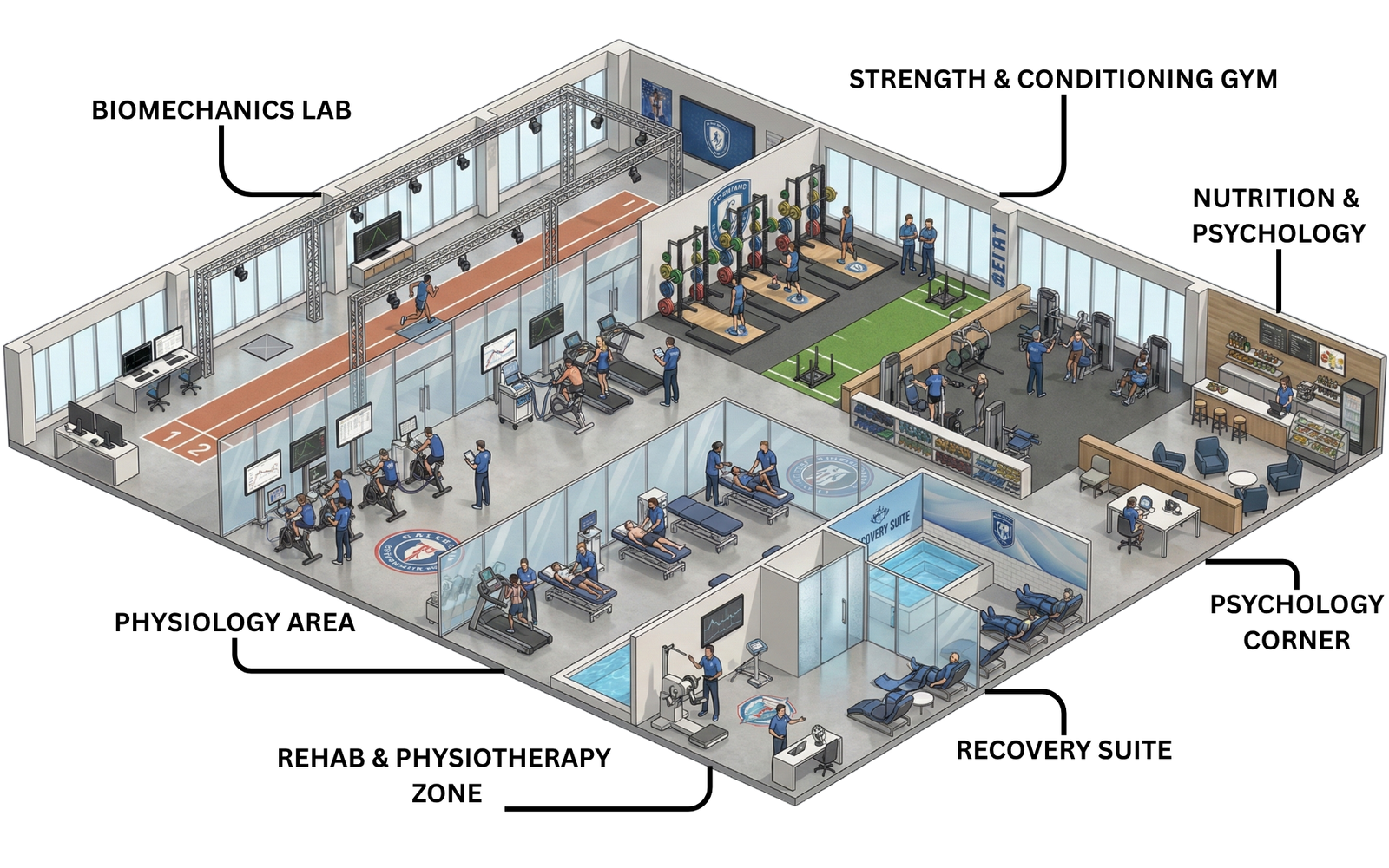 High Performance Centre supplier equipping sports science facility